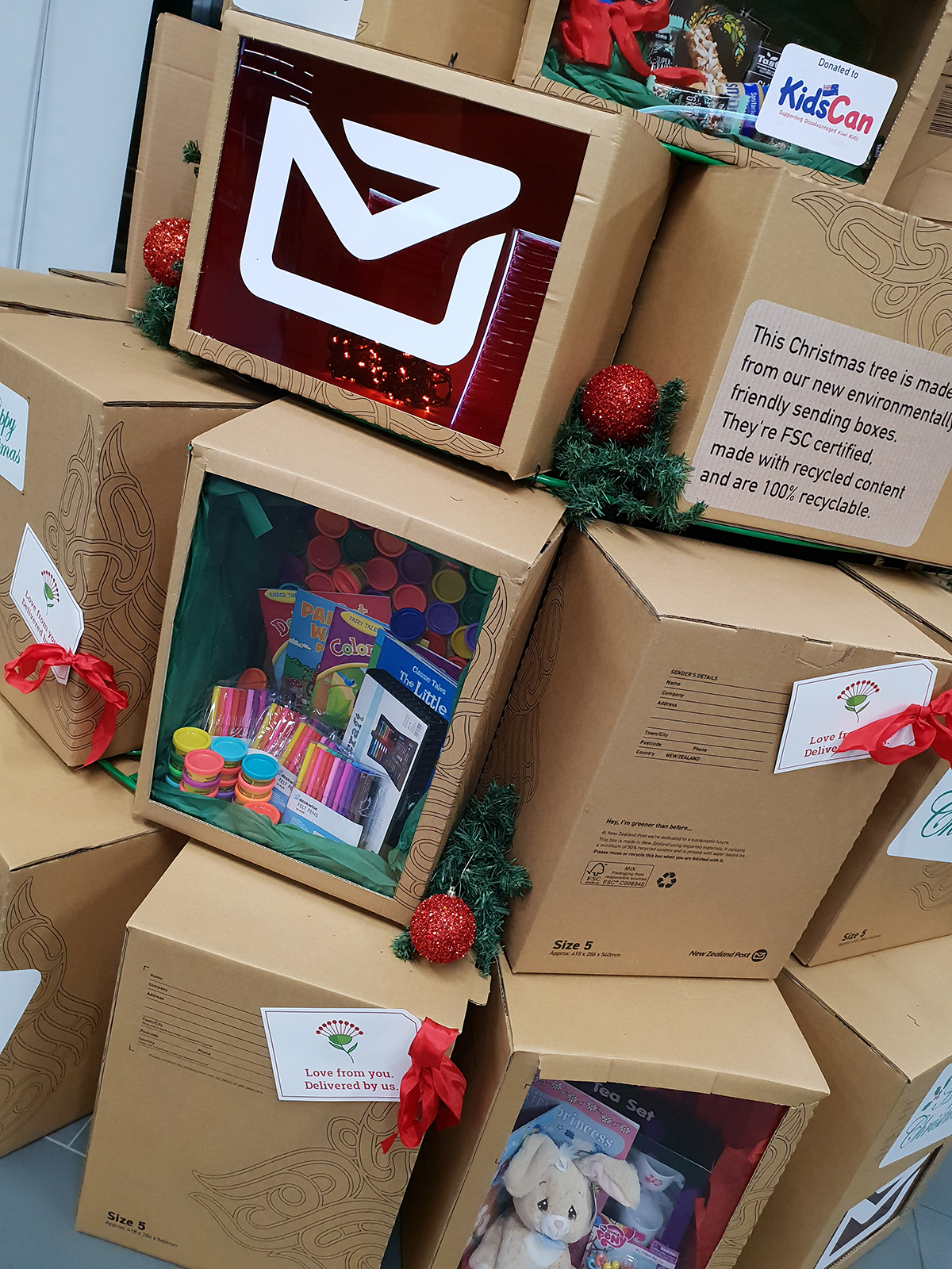 Christmas … NZ Post Gift Box Tree 2018 Christmas ... NZ Post Gift Box Tree 2018
