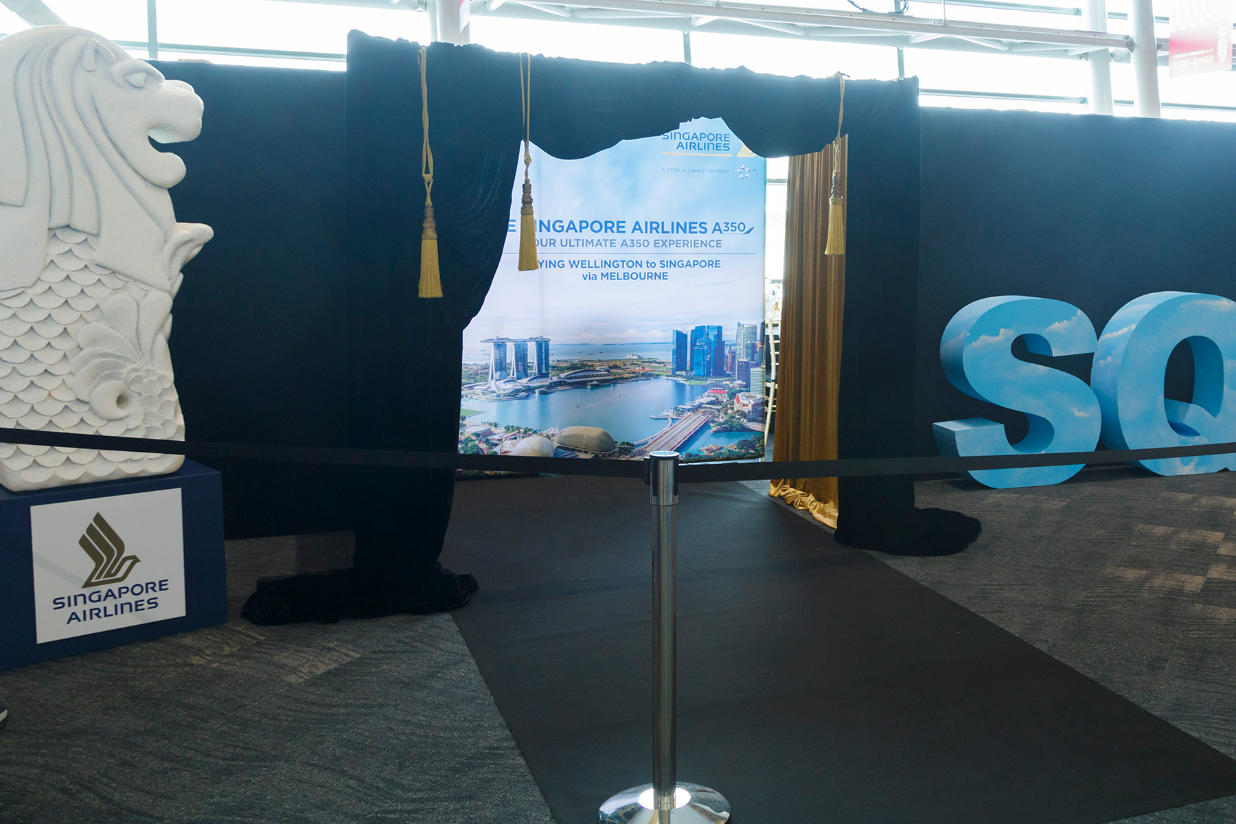 Product Launch ... Inaugural Singapore Airlines flight from Wellington to Melbourne